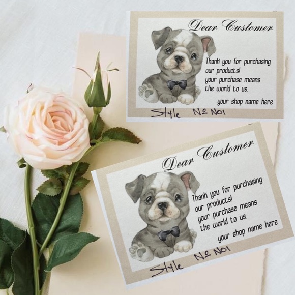 HobbeesBoutique Other - New Poshmark Thank you For Your Business Cards, 100 TY   Cards